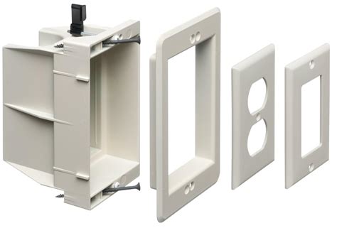 1 1 2 electrical outlet boxes|recessed electrical outlet mounting box.